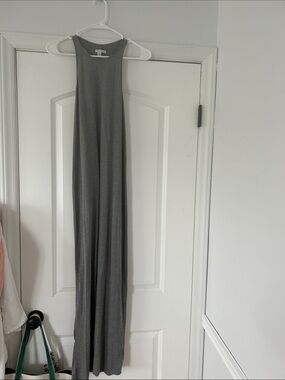 American Eagle Outfitters Sleeveless Gray Maxi Dress